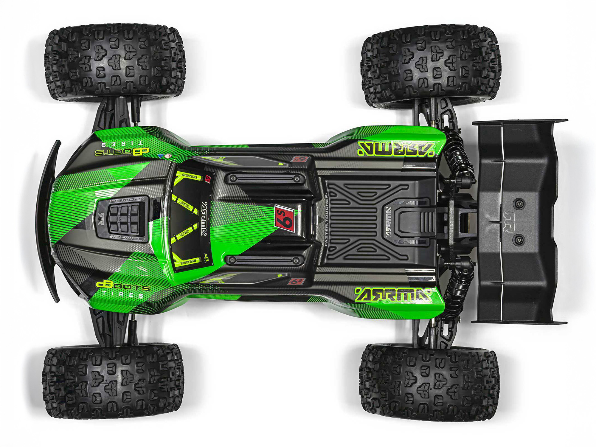 1/8 KRATON 6S V6 4X4 BLX Speed Monster Truck RTR Green/Black (C-ARA8608V6T3)