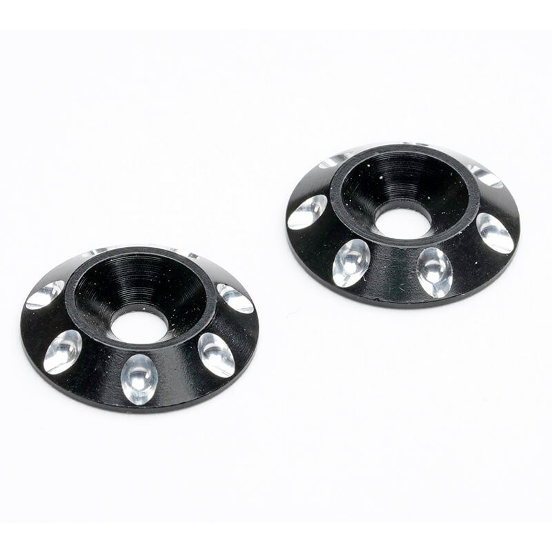 Centro 1:10th Wing Washers - Black (C0633BK)