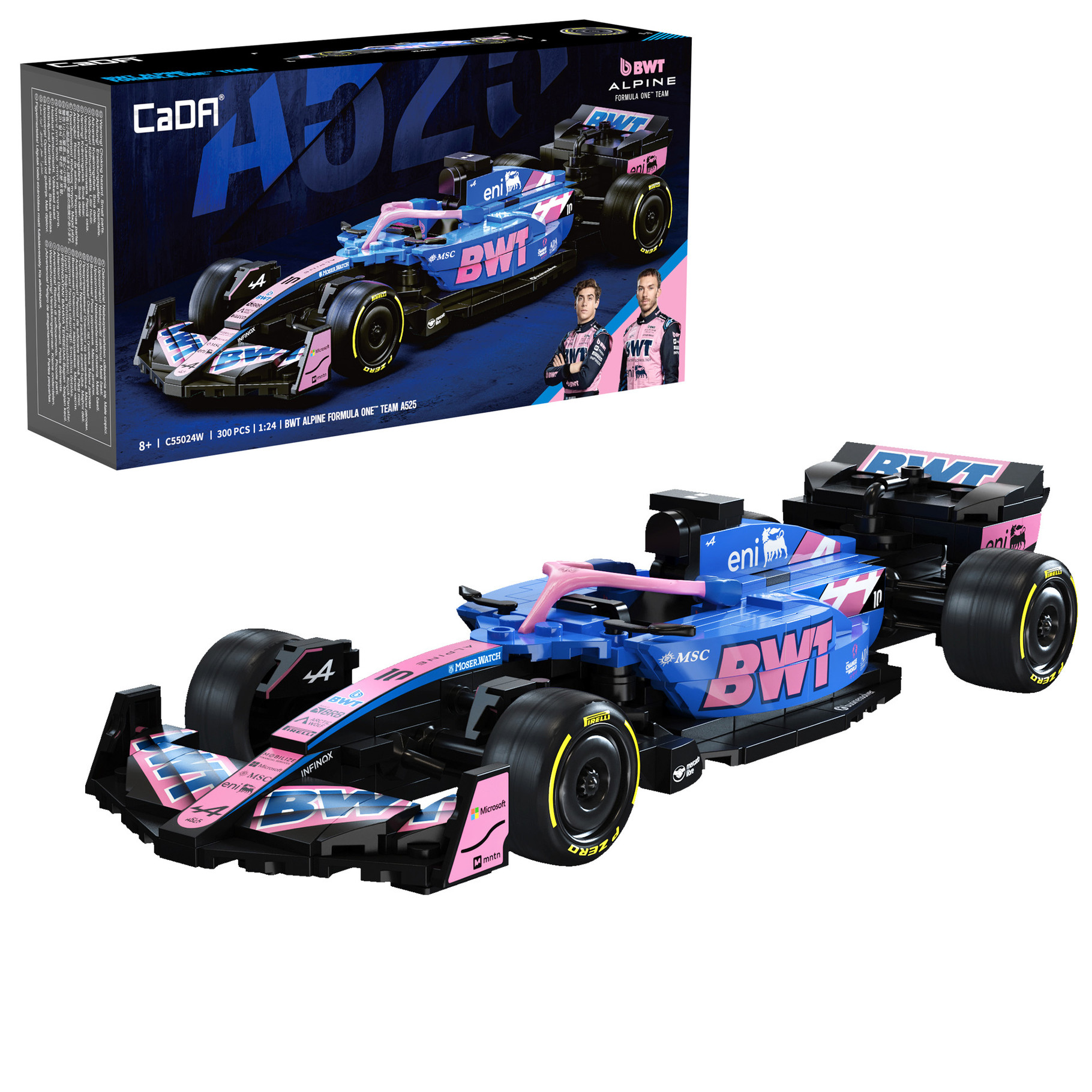 Cada 1:24 BWT Alpine F1 Team A525 Racing Car - 300 pcs (C55024W)