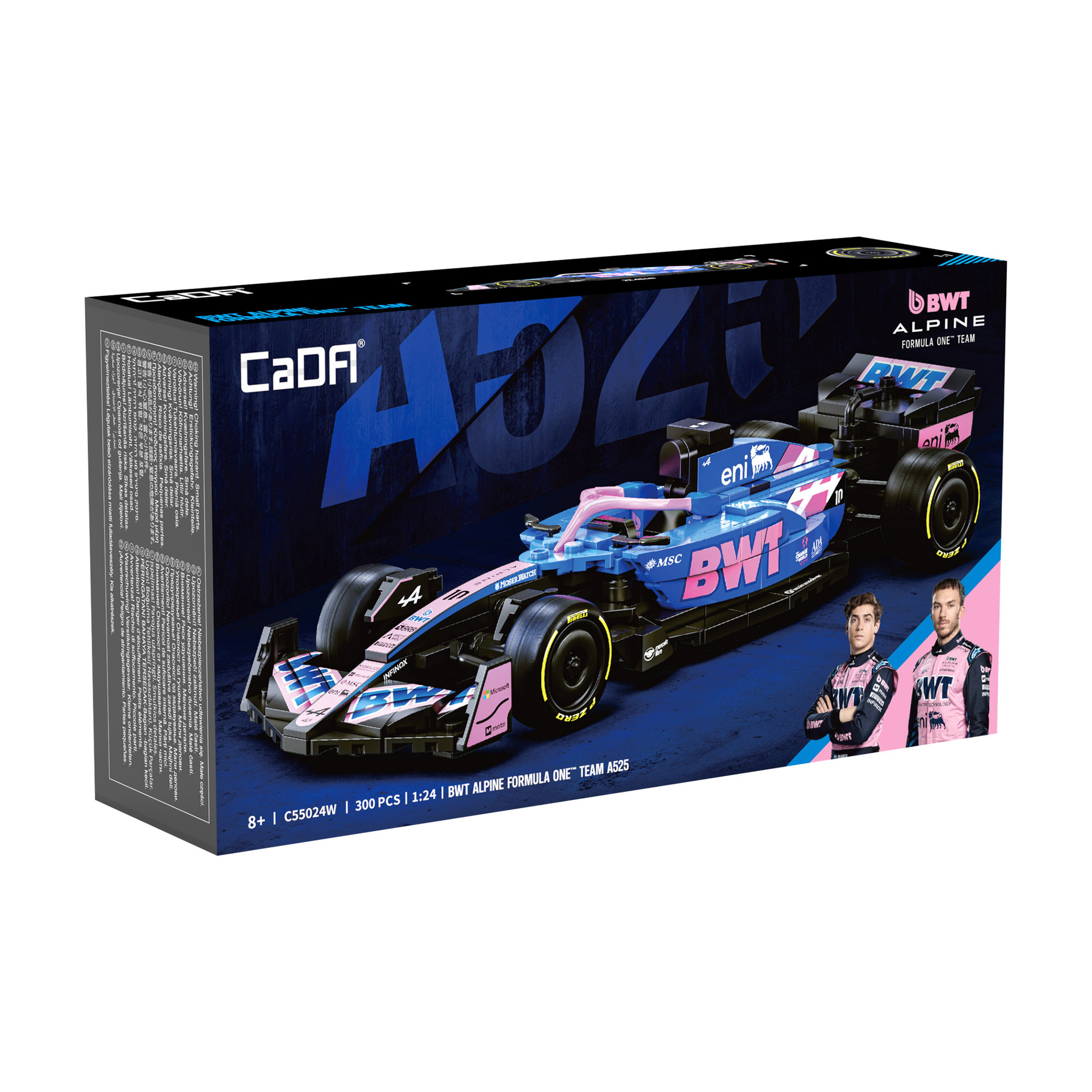 Cada 1:24 BWT Alpine F1 Team A525 Racing Car - 300 pcs (C55024W)