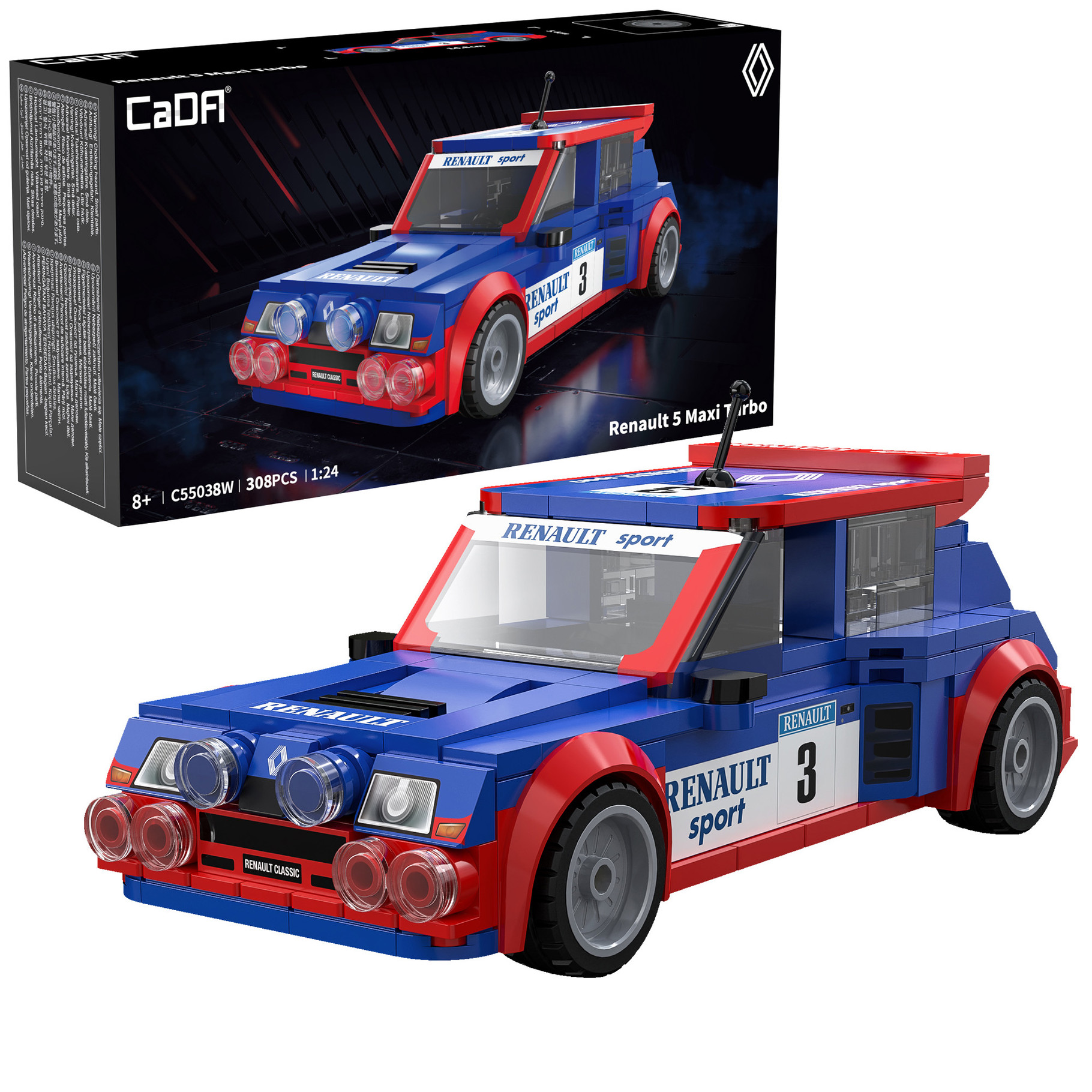 Cada 1:24 Renault 5 Maxi Turbo - 308 pcs (C55038W)
