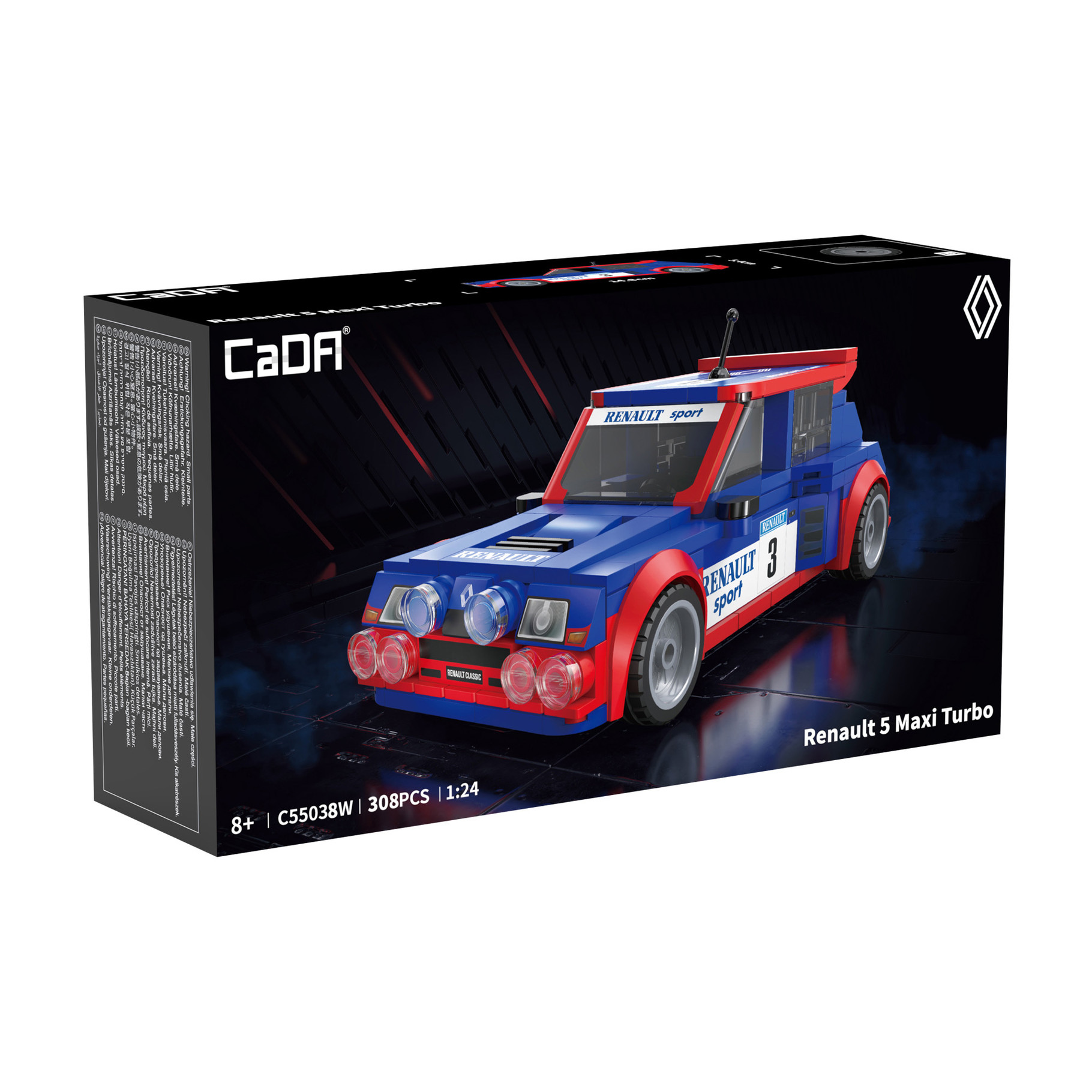 Cada 1:24 Renault 5 Maxi Turbo - 308 pcs (C55038W)