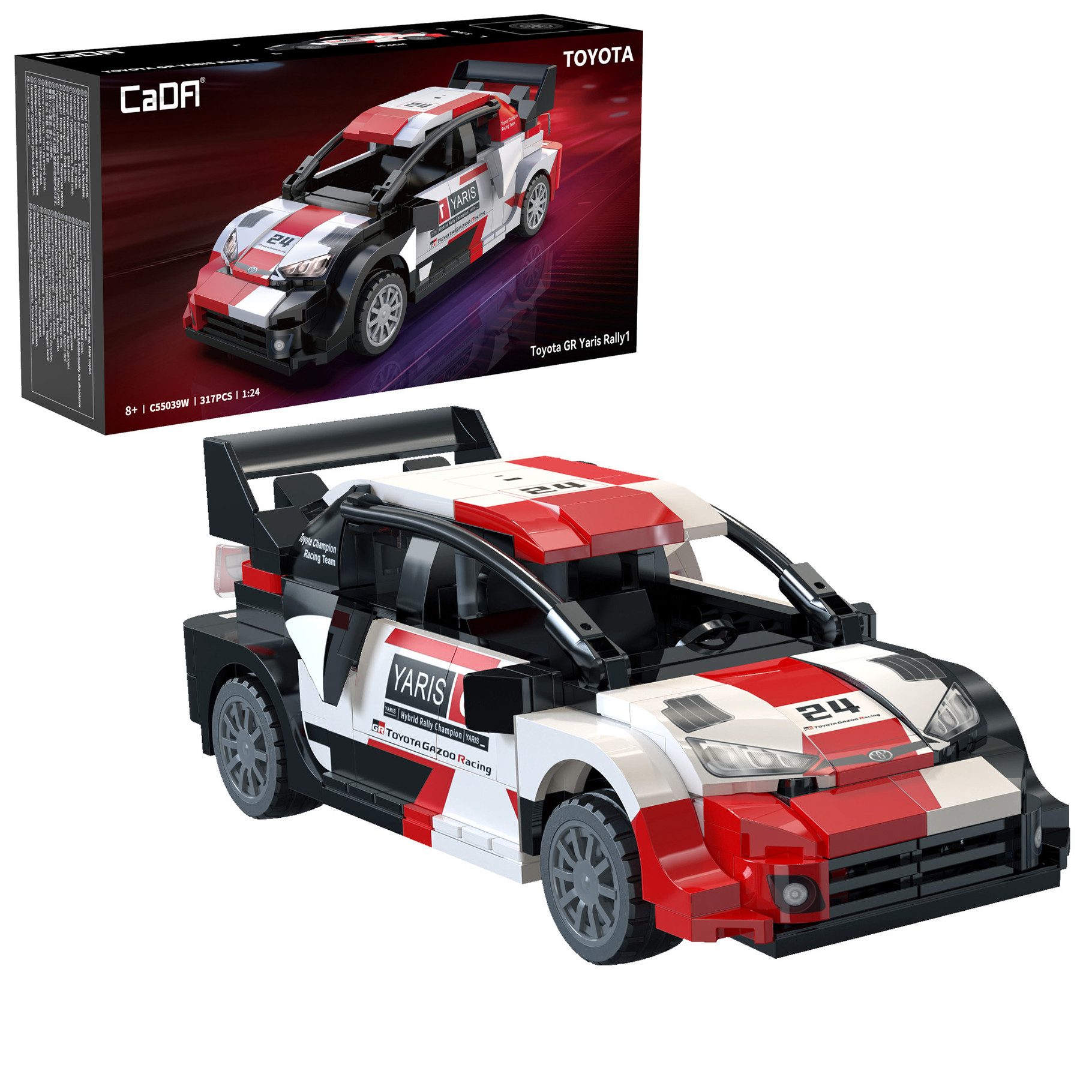 Cada 1:24 Toyota GR Yaris Rally 1 Car - 317 pcs (C55039W)