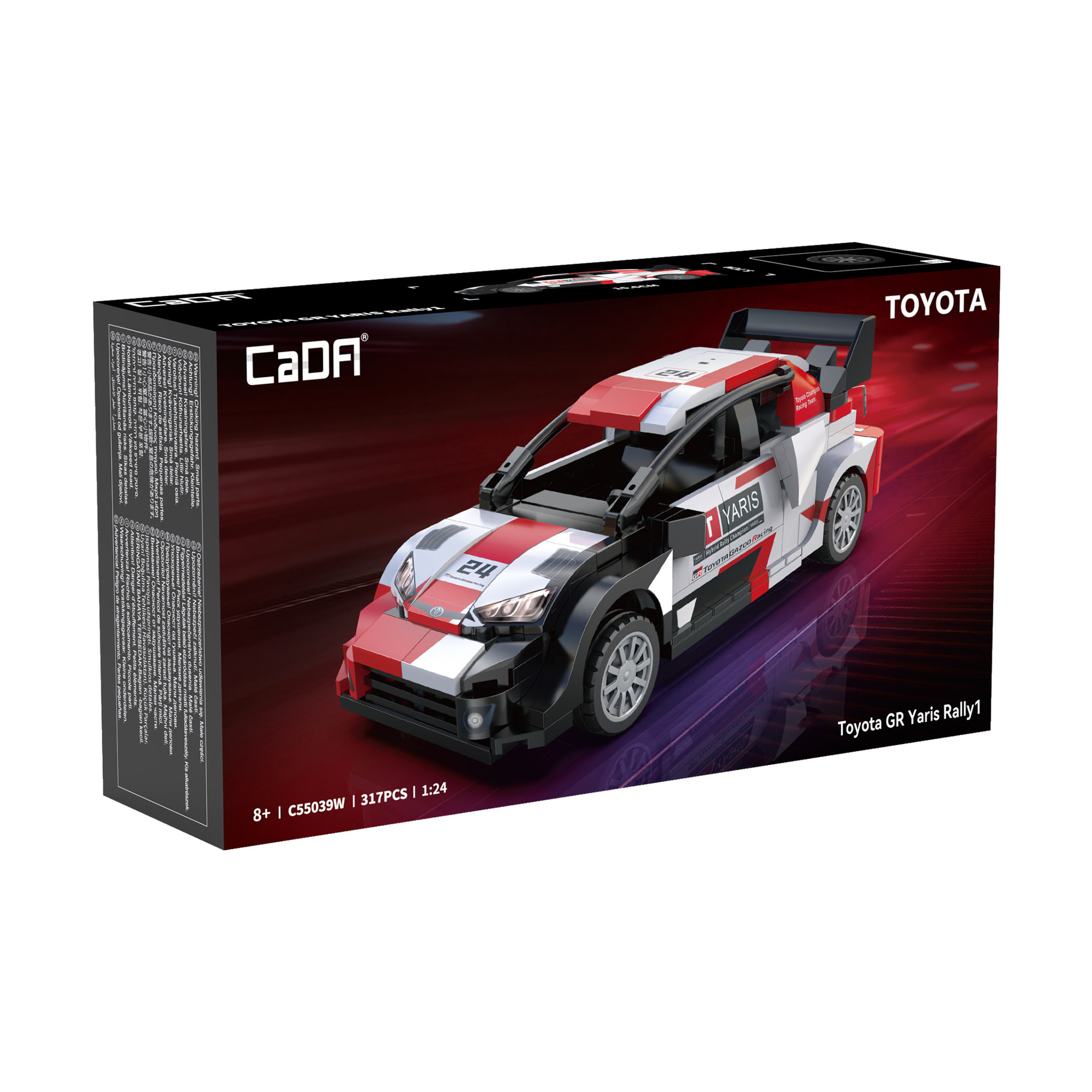 Cada 1:24 Toyota GR Yaris Rally 1 Car - 317 pcs (C55039W)