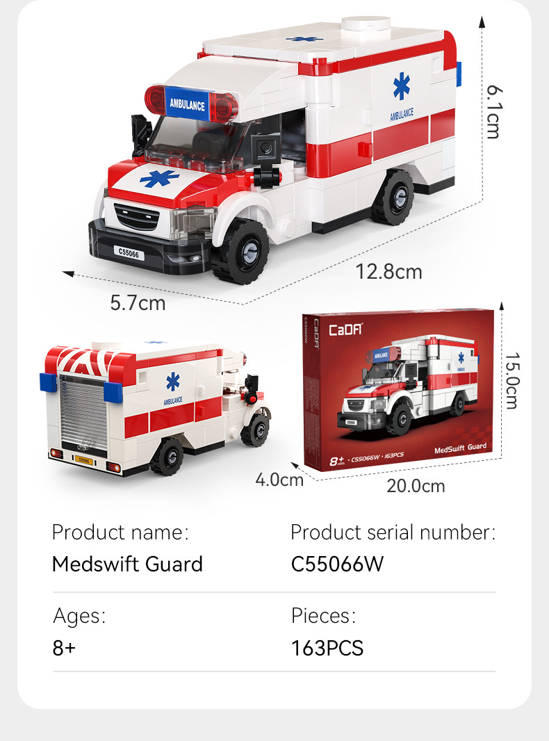 CadaMedSwift Ambulance Van - 163 pcs (C55066W)