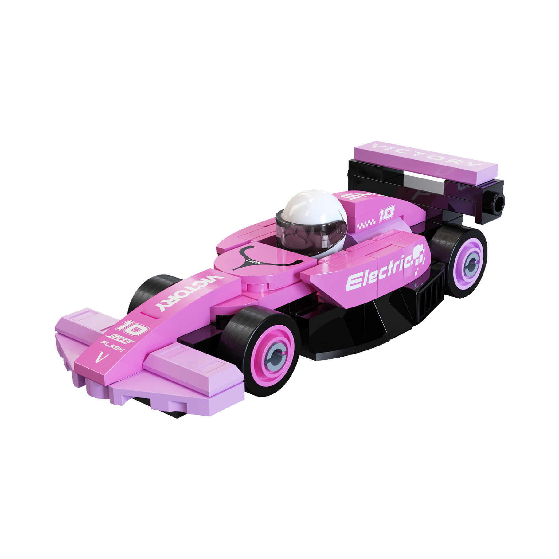 Cada Mini Pink Circuit Racing Car - 70 pcs (C55104W)