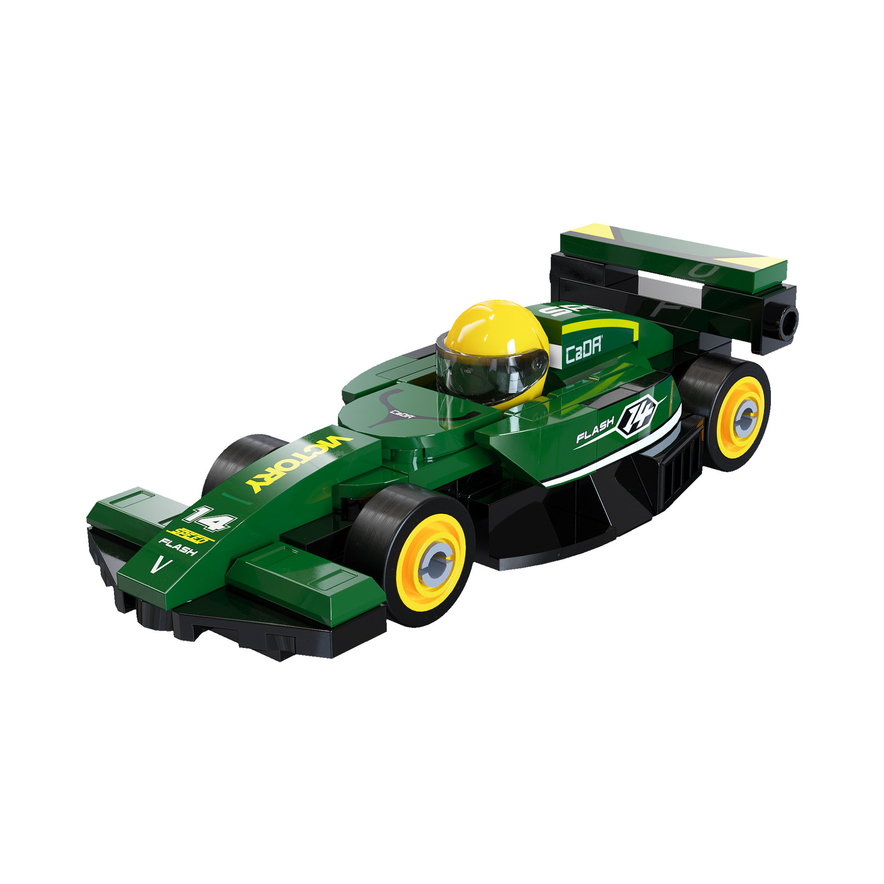 Cada Mini Green Circuit Racing Car - 70 pcs (C55105W)