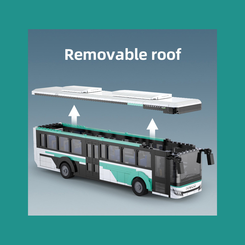 Cada 1:43 Iveco Crossway Bus - 832 pcs (C59007W)