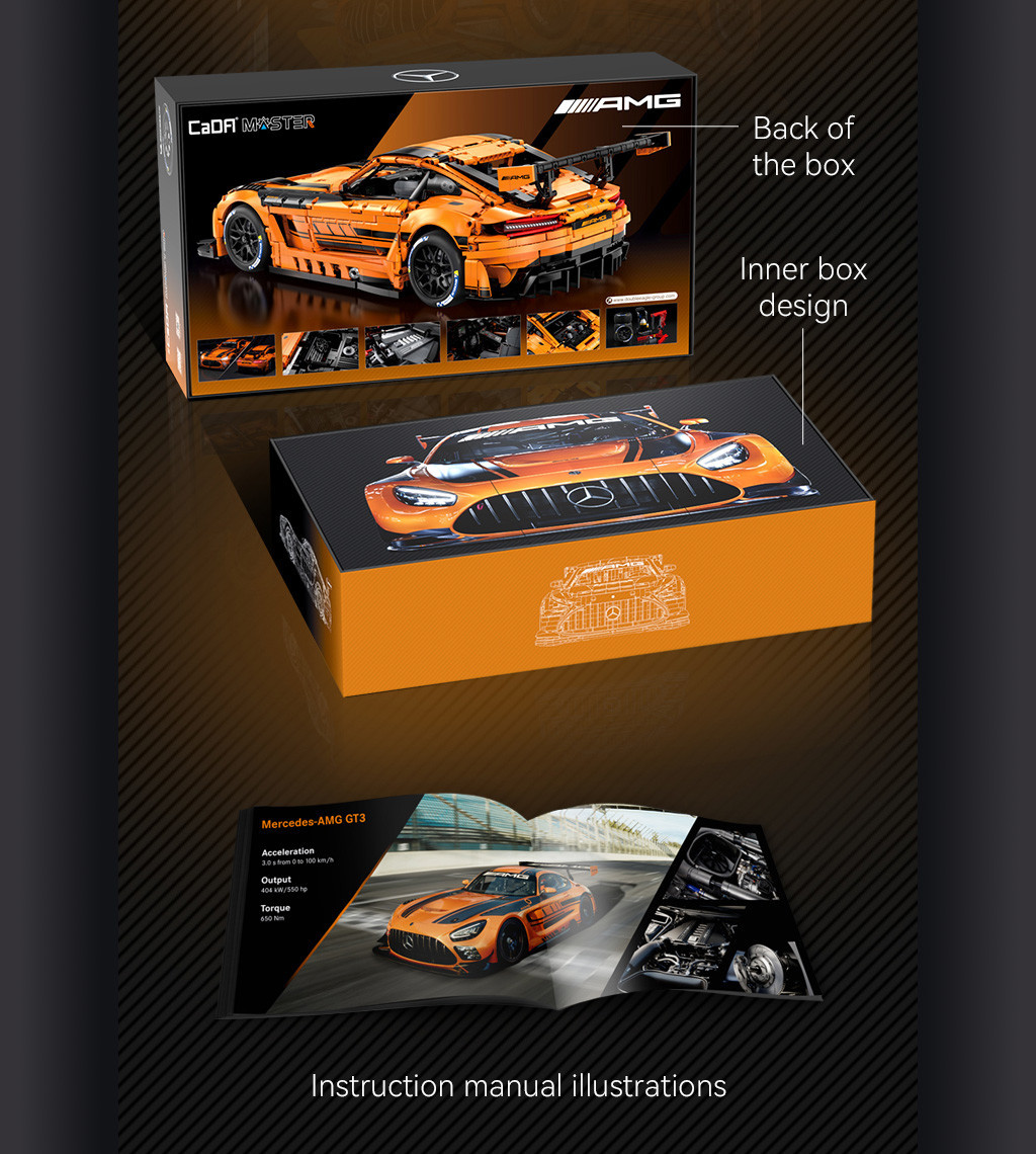 Cada 1:8 Mercedes-AMG GT3 - 5466 pcs (C64008W)