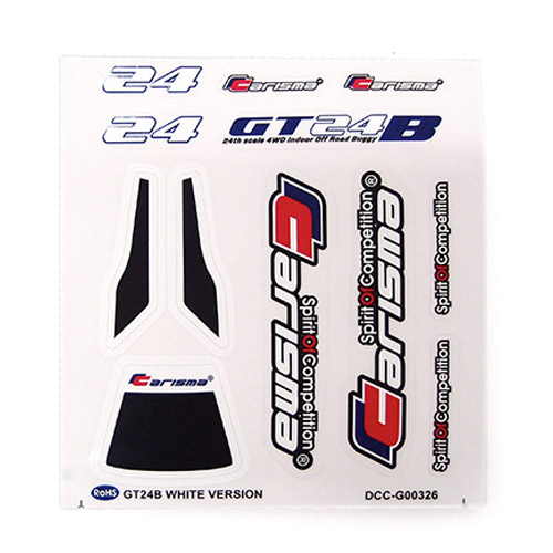 Carisma GT24B Ch/Ps Edition Decal Sheet (CA15384)