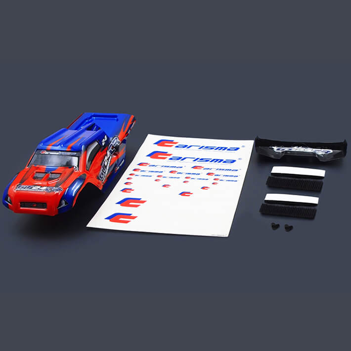 Carisma GT24TR TRuggy Body Painted Body Set (Red/Blue) (CA15688)