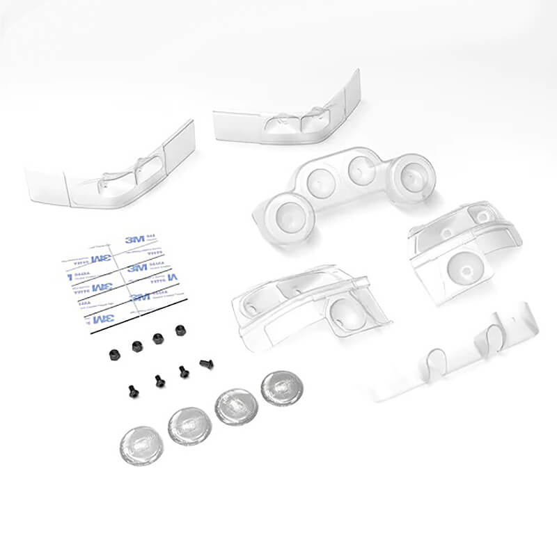 Carisma M48S Subaru WRC 1997 Light Buckets Set (Clear) (CA16489)