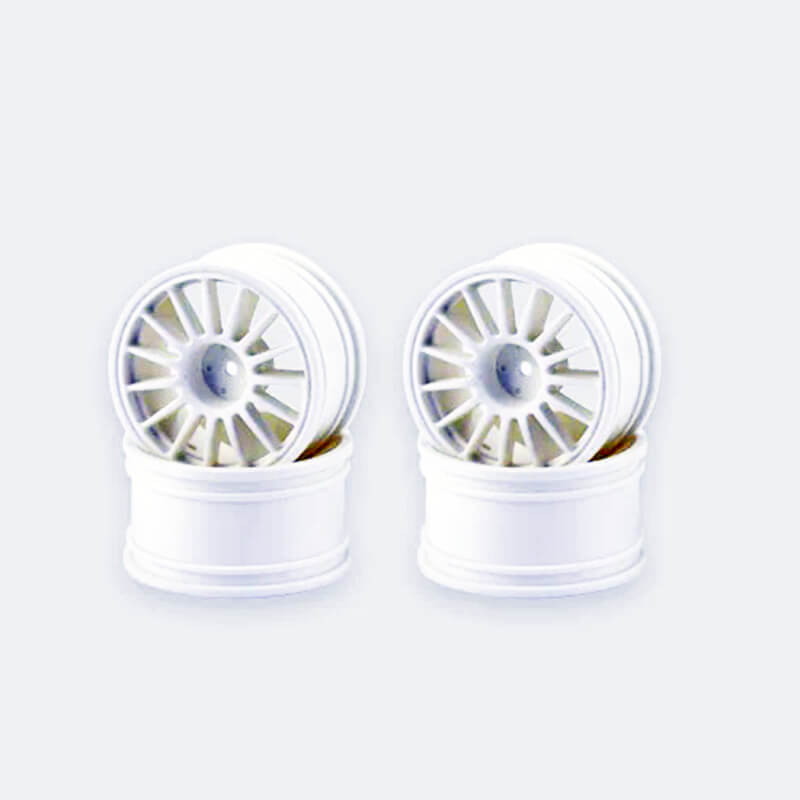 Carisma M48S Multi Spoke Wheels Set (White) (CA16508)