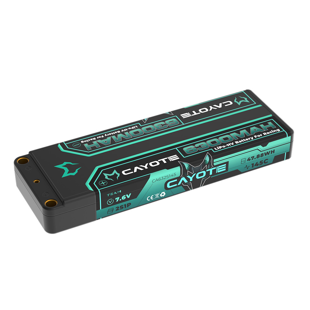 CAYOTE LiPo 6300mAh HV Stick 7.6v 18.4mm 226g (CA632S145)