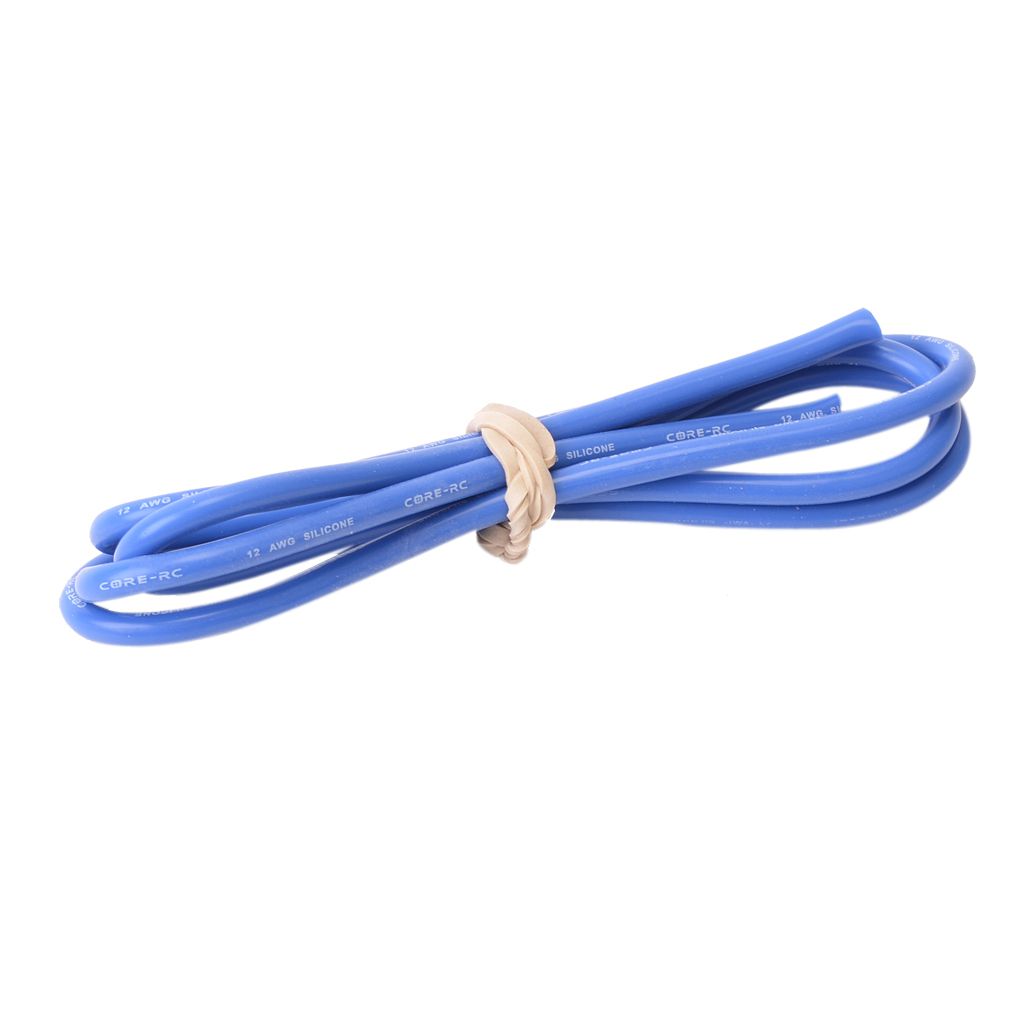 Core RC Silicone Wire 12AWG - Blue 1 Metre (CR052)