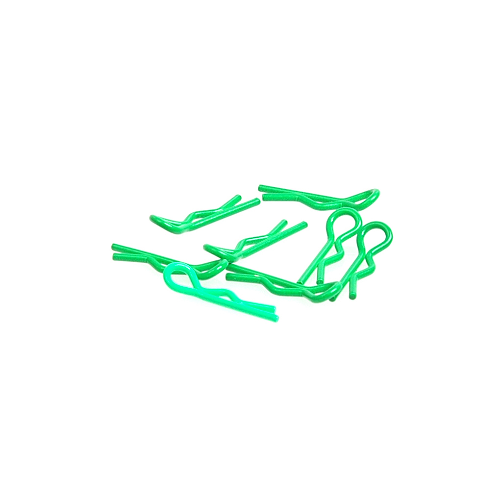 Core RC Small Body Clip 1/10 - Fluorescent Green (8) (CR064)