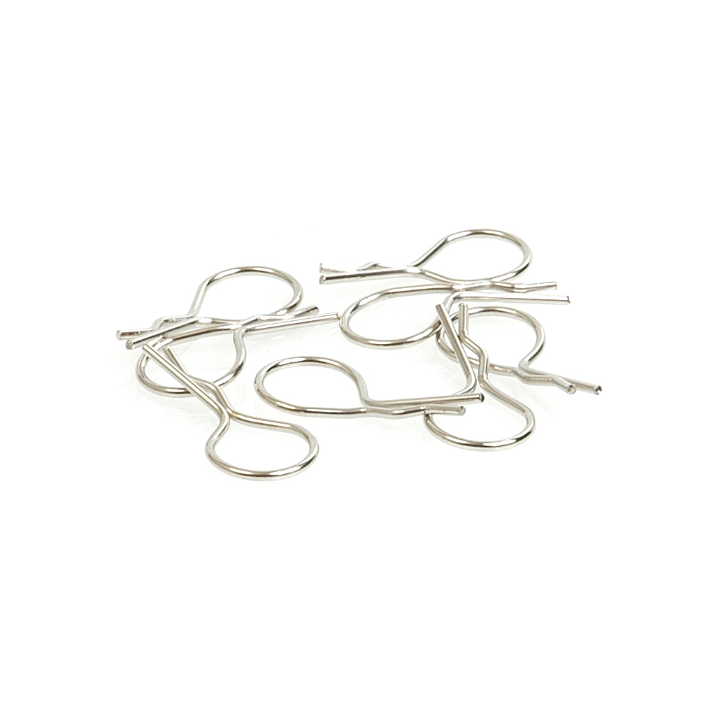 Core RC Big Body Clip 1/10 - Silver (8) (CR071)