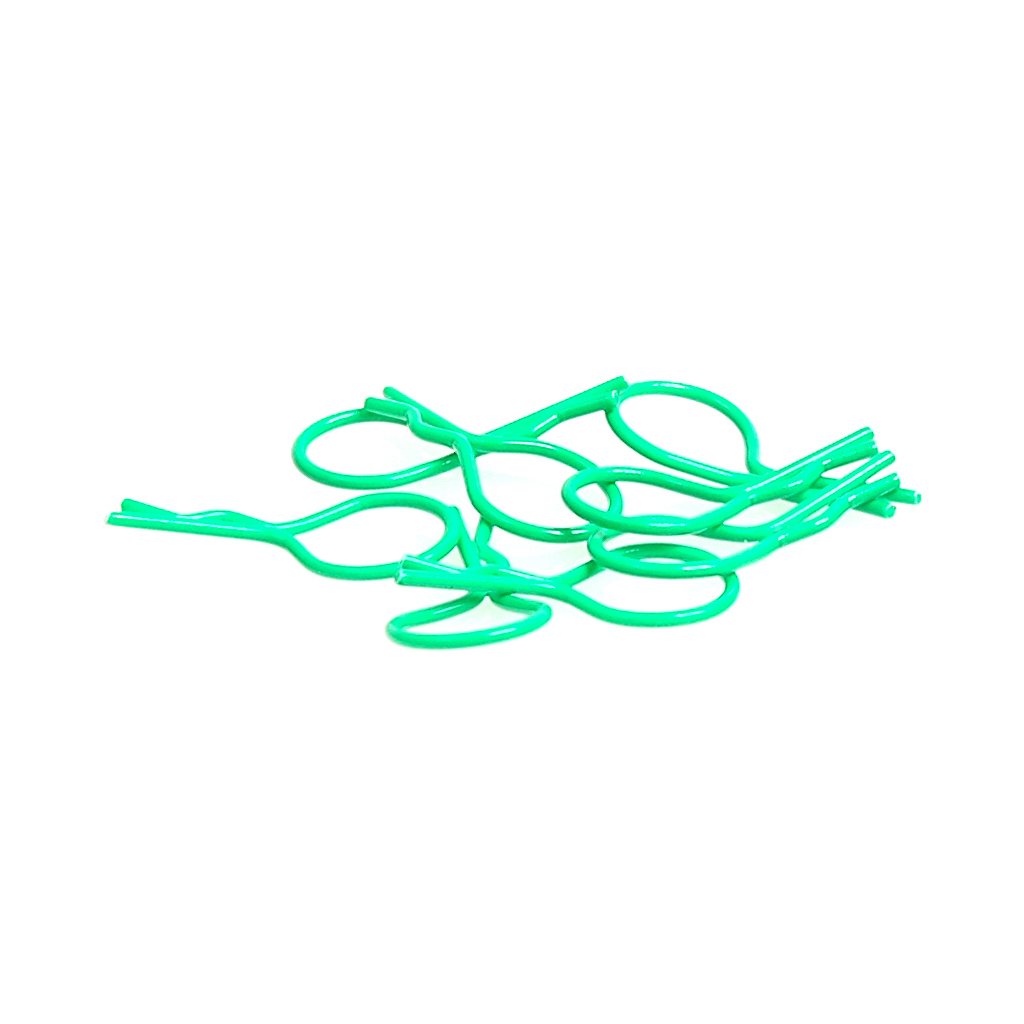 Core RC Big Body Clip 1/10 - Fluorescent Green (8) (CR074)