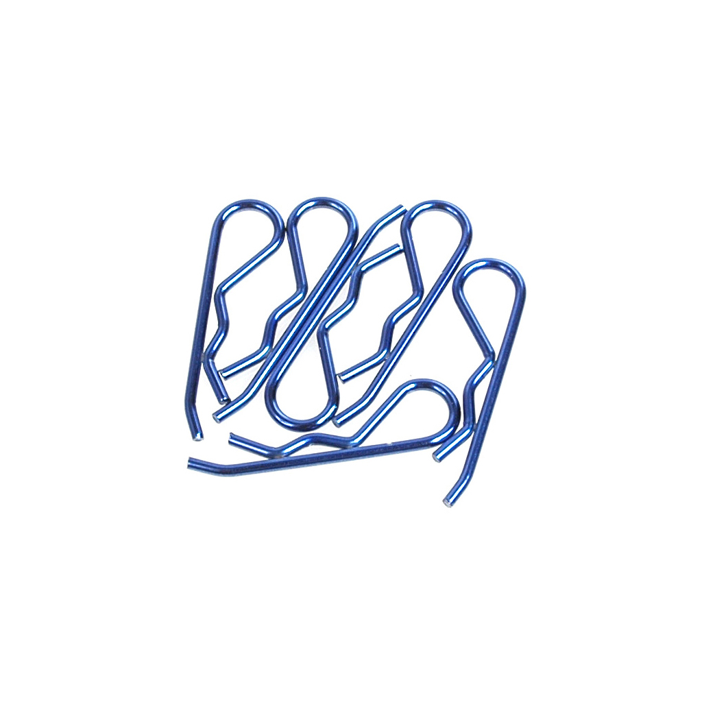 Core RC Body Clip 1/8 - Metallic Blue (6) (CR098)