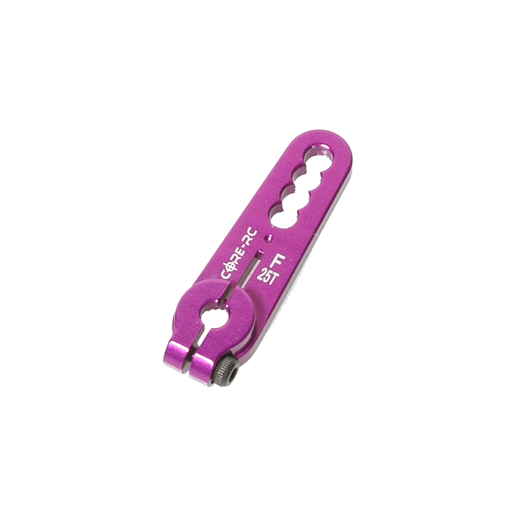 Core RC Alloy Servo Arm; Futaba Purple (CR110)