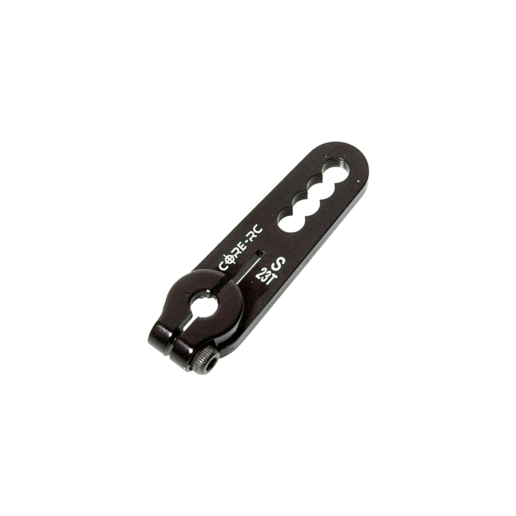 Core RC Alloy Servo Arm; KO/Sanwa Black (CR118)