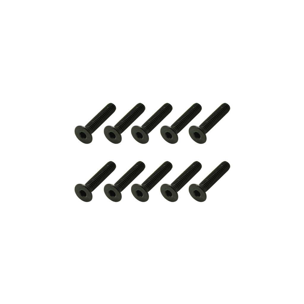 Core RC Steel Csk Hex Screws M2.5 x 12 pk10 (CR343)