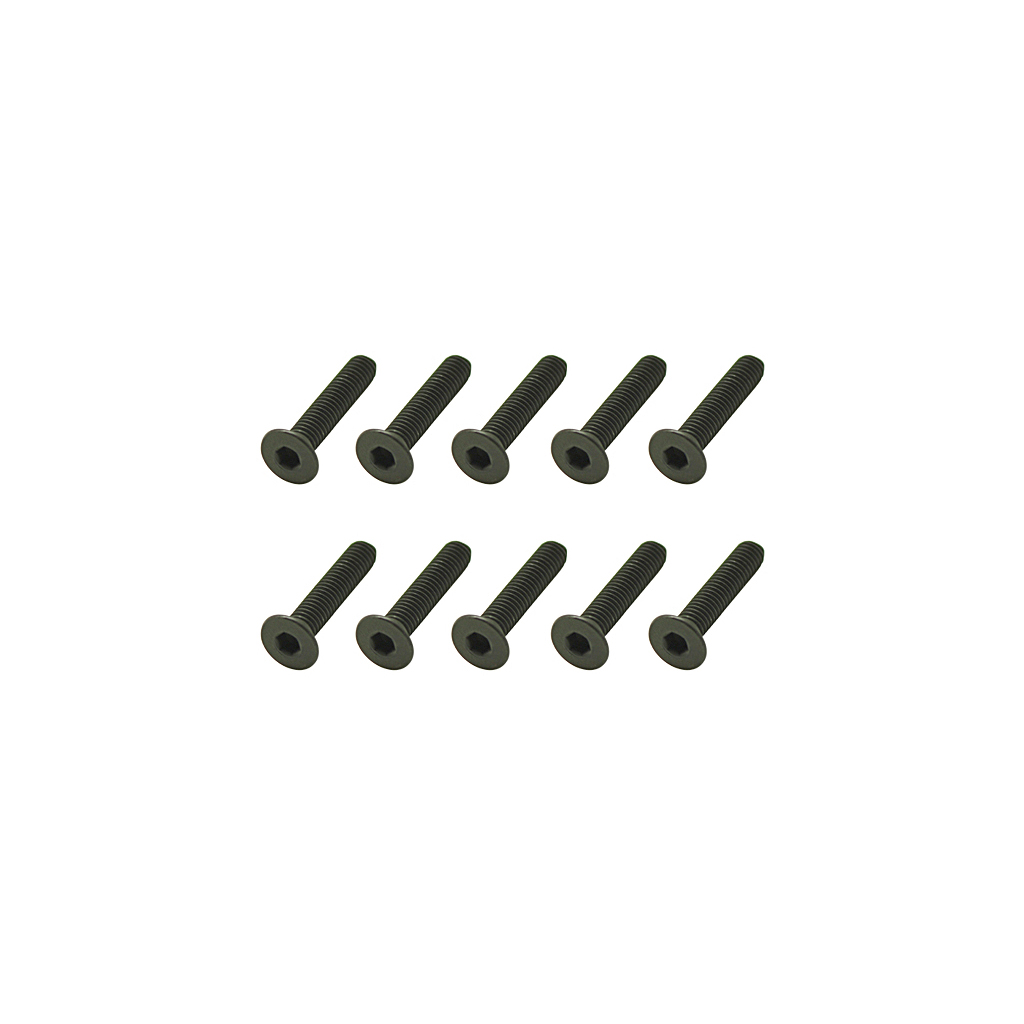 Core RC Steel Csk Hex Screws M3 x 15 pk10 (CR349)