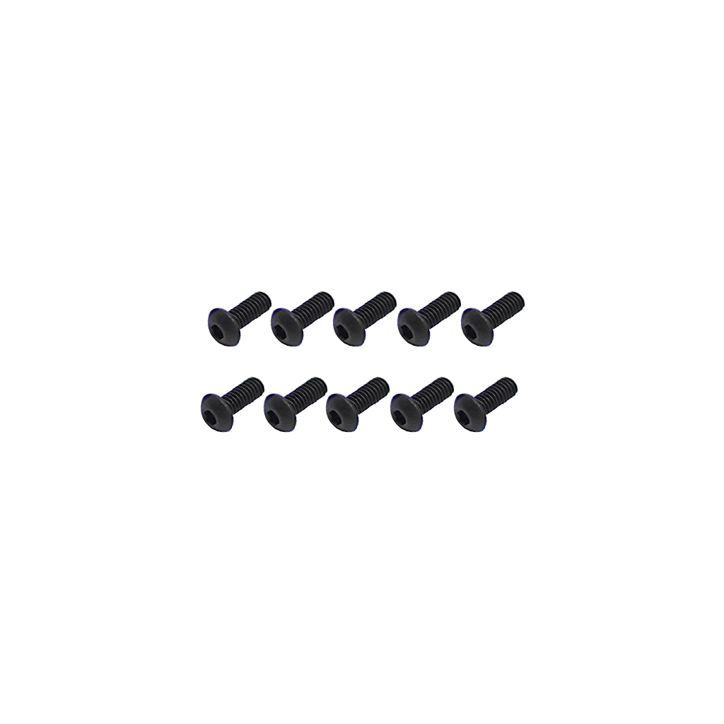 Core RC Steel Button Head Hex Screws M2.5 x 6 pk10 (CR359)