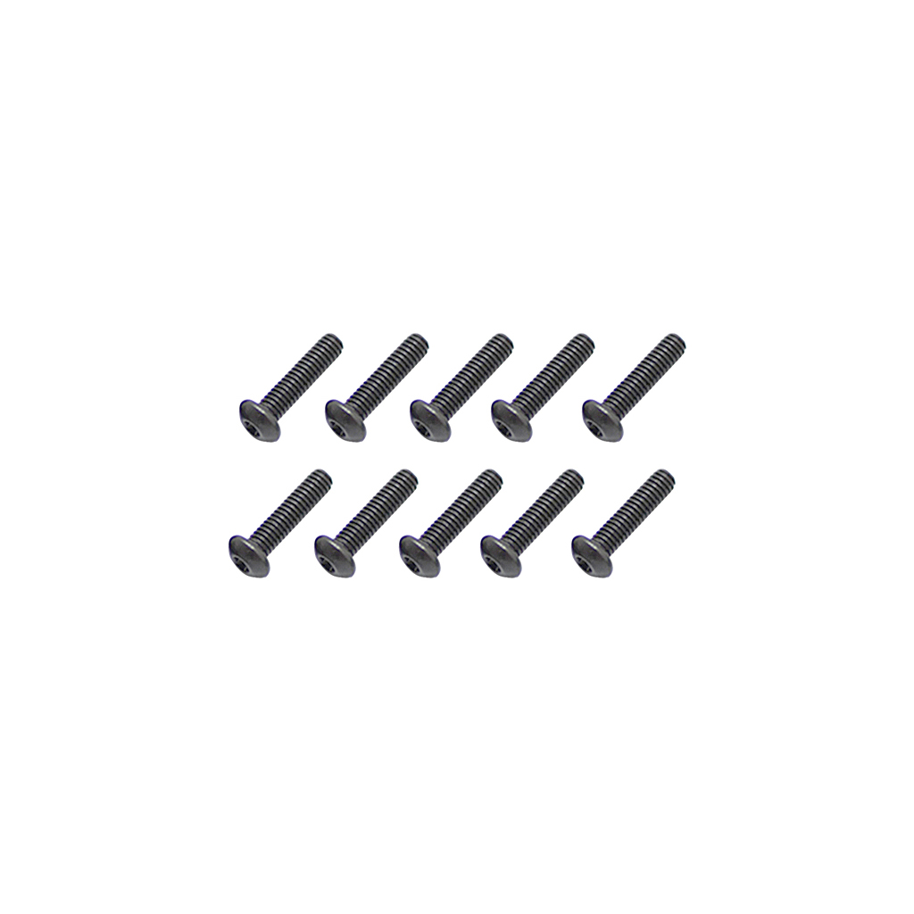 Core RC Steel Button Head Hex Screws M3 x 12 pk10 (CR364)