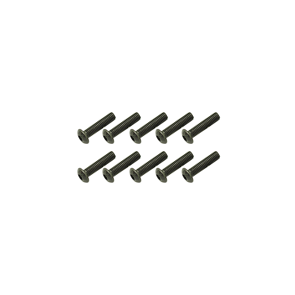 Core RC Steel Button Head Hex Screws M3 x 16 pk10 (CR366)