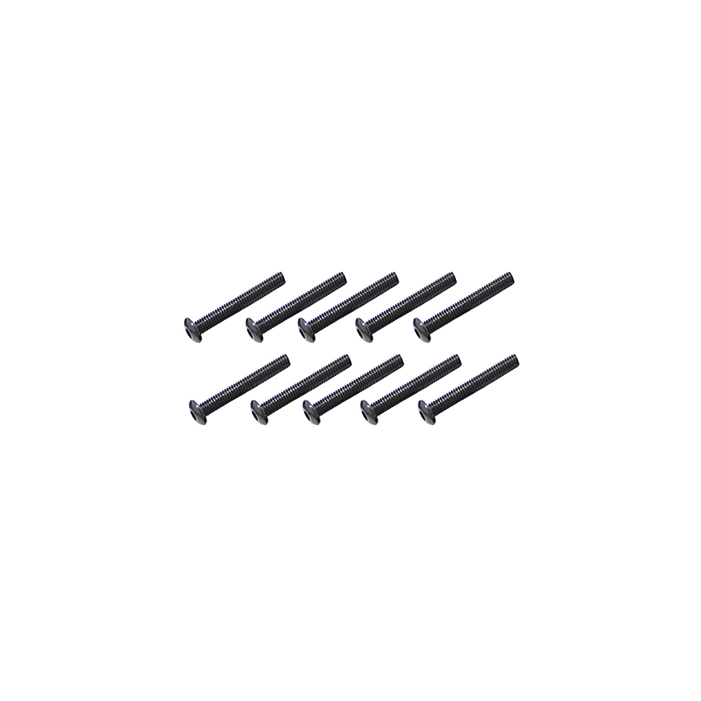 Core RC Steel Button Head Hex Screws M3 x 22 pk10 (CR369)