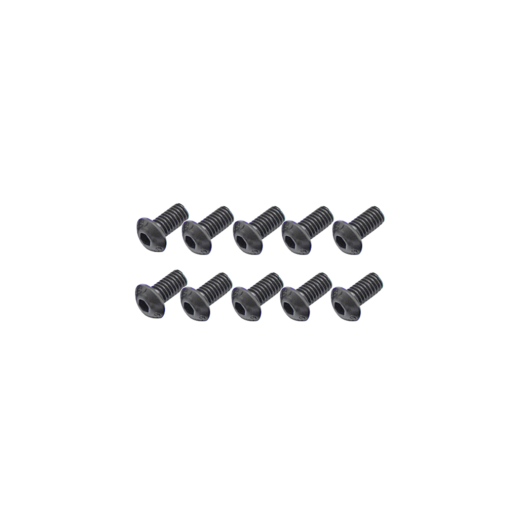 Core RC Steel Button Head Hex Screws M4 x 8 pk10 (CR371)