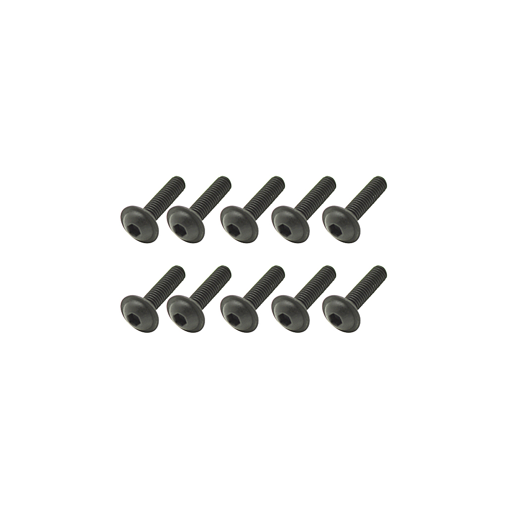 Core RC Steel Fl Caphead Hex Screws M3 x 12 pk10 (CR373)