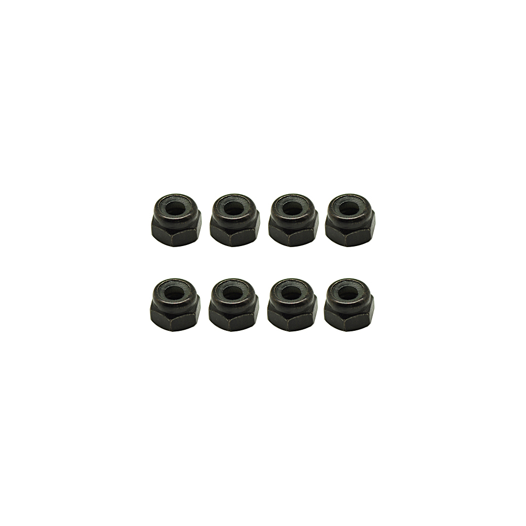Core RC M3 Nyloc Nuts Steel - pk8 (CR462)