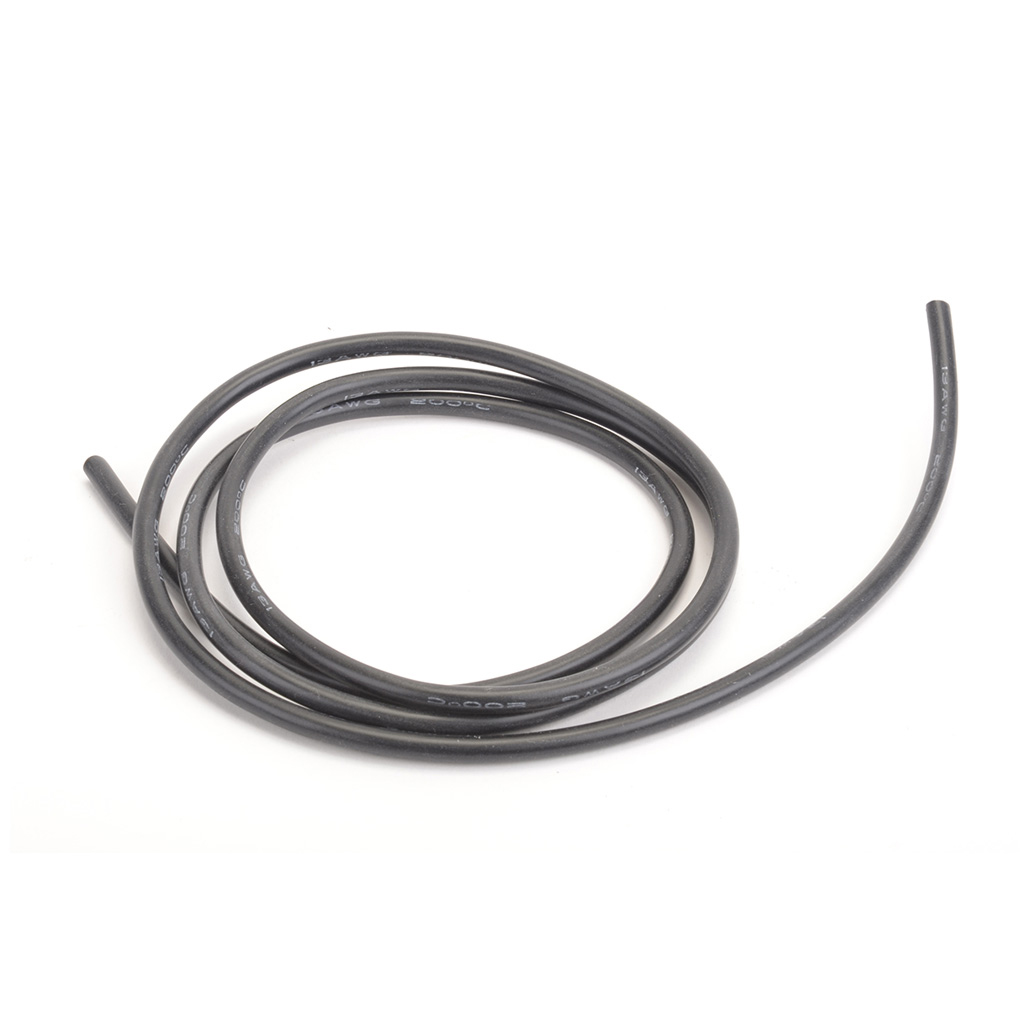 Core RC Silicone Wire 13AWG- Black-1 Mtr (CR653)