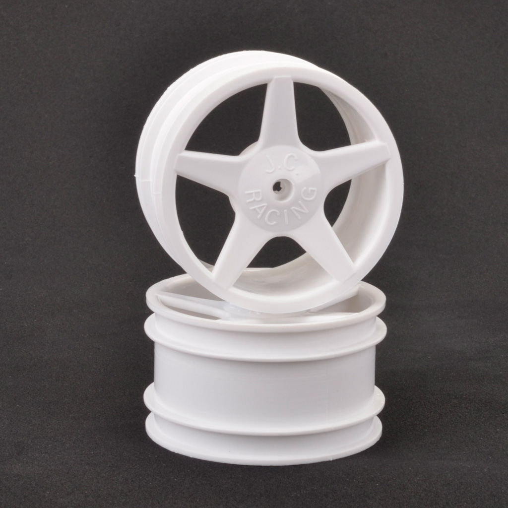 Core RC JC 5 Spoke 2.2 Rear White Wheel XLS,PC  pr (CR681)
