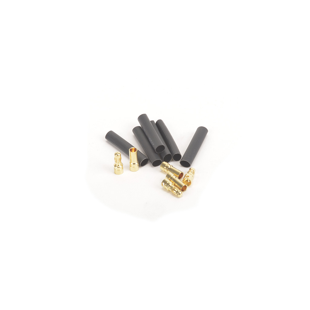 Core RC 3.5mm Gold Banana Bullets M/F 3prs + Shrink Tube (CR764)