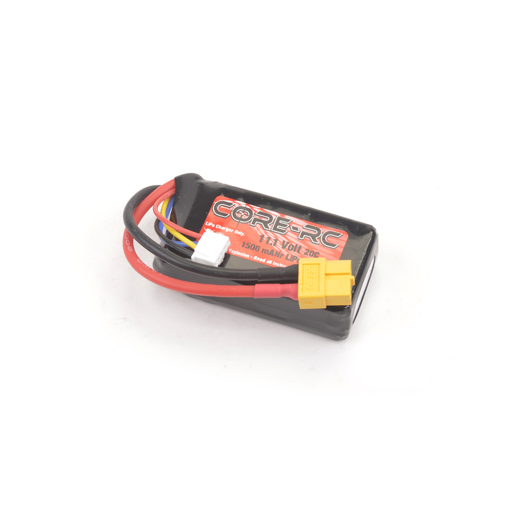 Core RC 1500mAh 11.1V 3S 20C S/C LiPo XT60 (CR785)