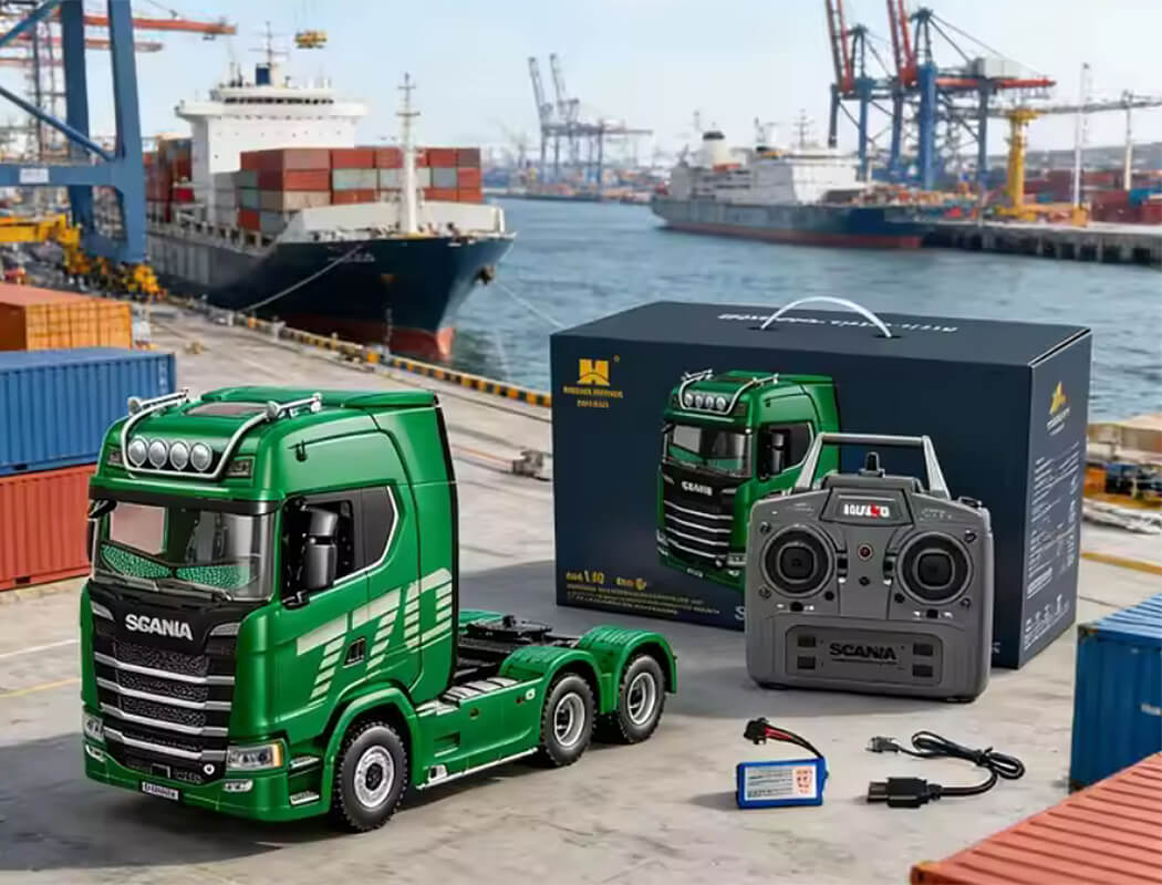 Huina Scania 770S RC Truck RTR - Green (Eyes Compatible) (CY1501G)