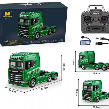 Huina Scania 770S RC Truck RTR - Green (Eyes Compatible) (CY1501G)