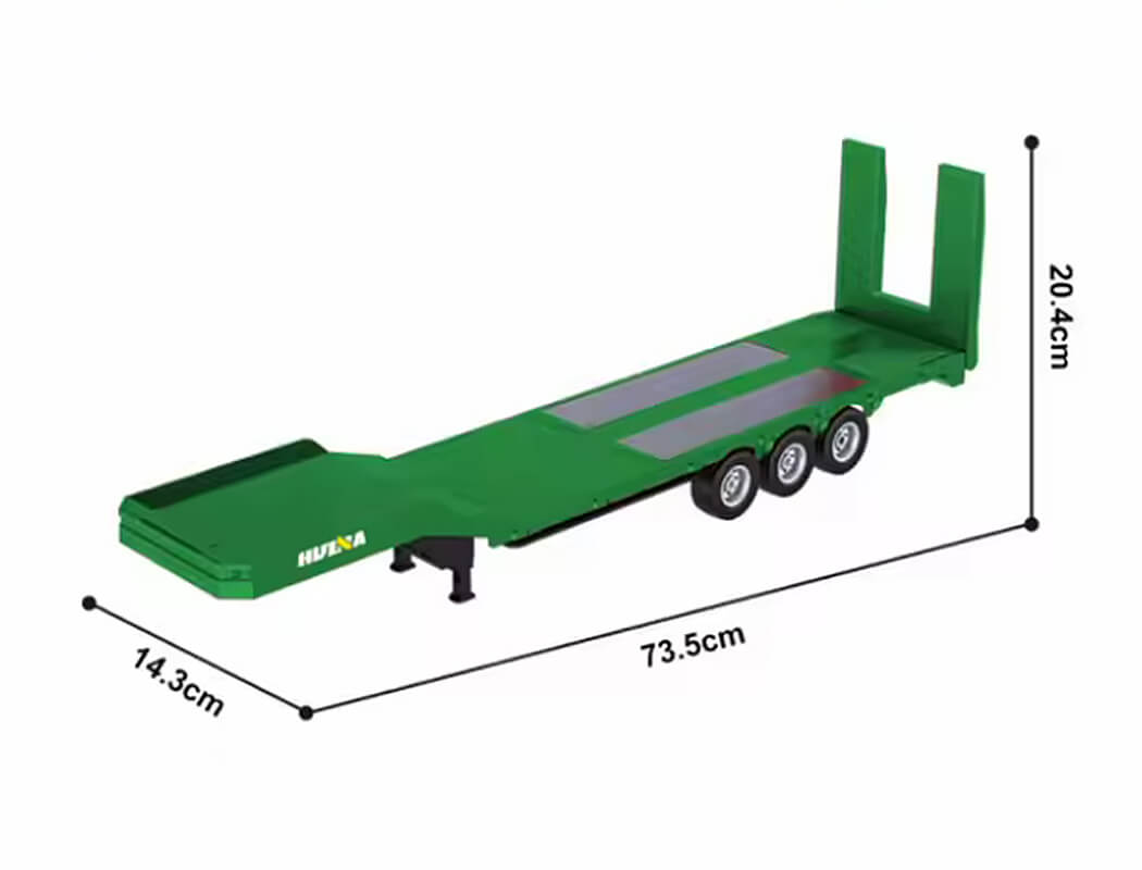 Huina RC haulage Flatbed Trailer For CY1501 - Green ( CY1502G)