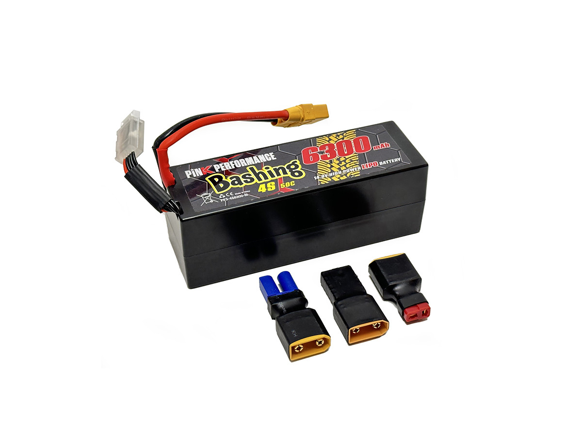 Pink Performance Bashing LiPo 4S 14.8V-6300-50C (Multi) (PP3-4S6300-M)