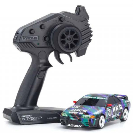 Kyosho Mini-Z AWD Nissan Skyline GT-R R32 1993 HKS #87 (K.32652HK)