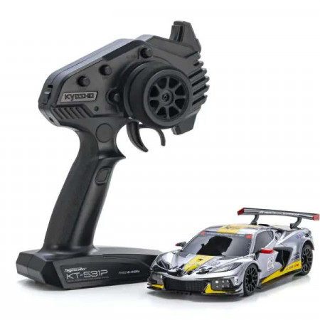 Kyosho Mini-Z MR04 RWD Corvette C8-R Chrome 20th Anni (K.32356CRY)