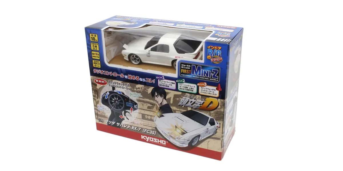 Kyosho First Mini-Z 1:28 Initial-D Mazda Savanna RX-7 FC3S White (K.66602A)
