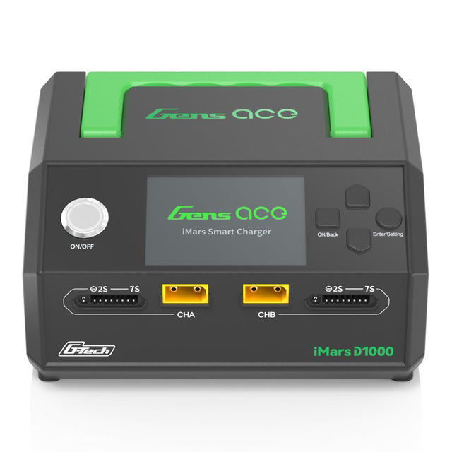 Gens Ace Charger iMars D1000 Smart Dual Channel AC 1000W (UK) (O-GACD1000GT)