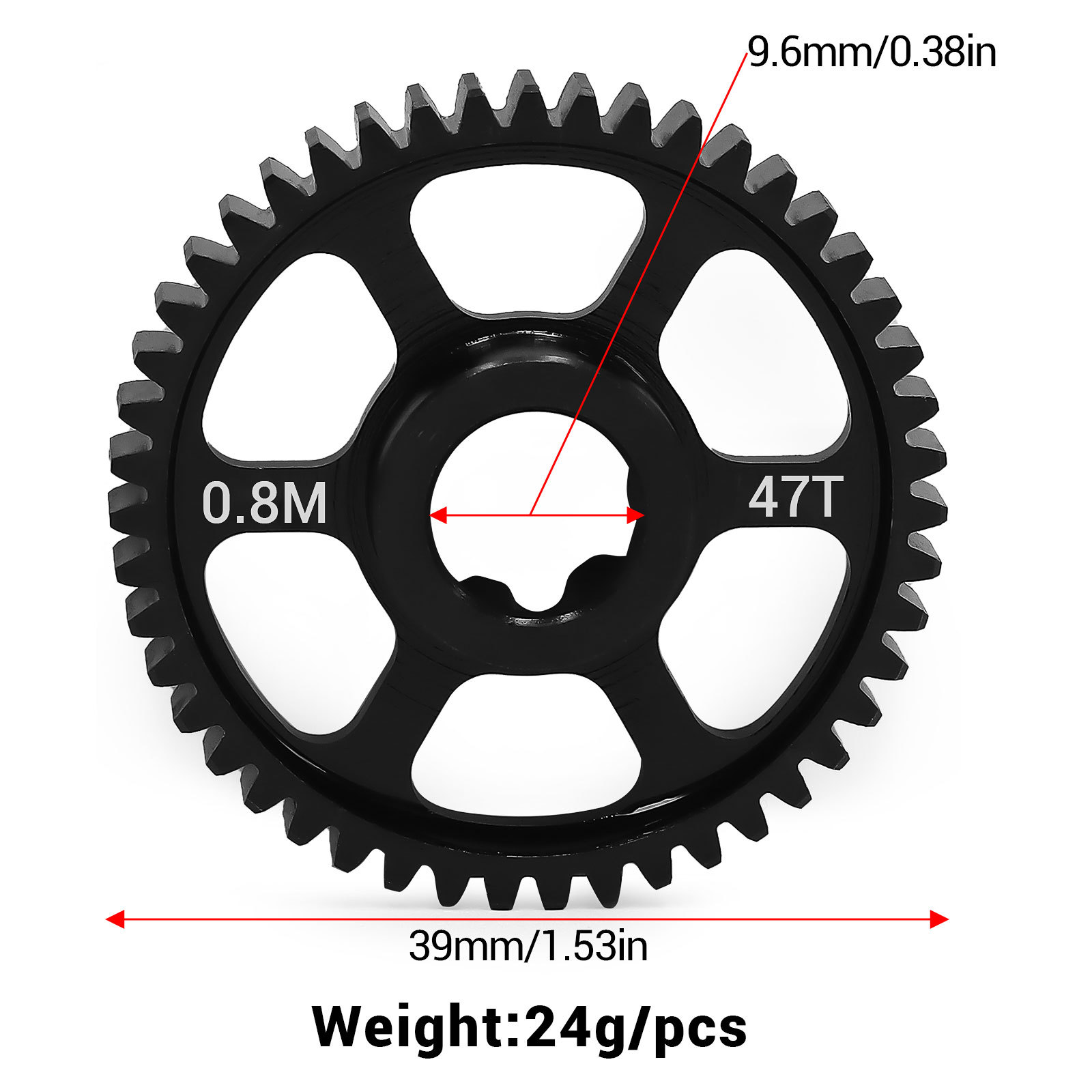 SC Models Steel Spur Gear 47T (0.8M), Mini Max (SCDTMINIM026)
