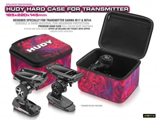 HUDY Hard Case Transmitter Bag Sanwa MT4, MT44 & M17 (185x220x145mm) (DY199171-H)