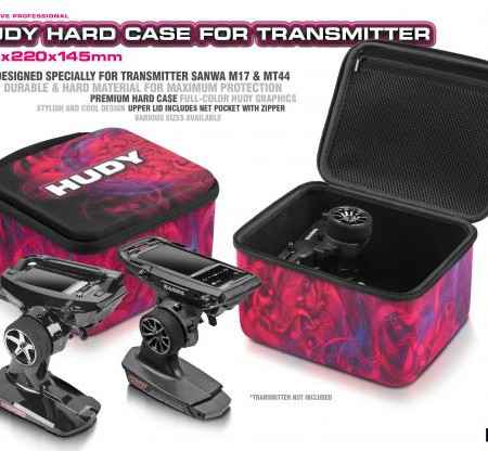 HUDY Hard Case Transmitter Bag Sanwa MT4, MT44 &amp; M17 (185x220x145mm) (DY199171-H)