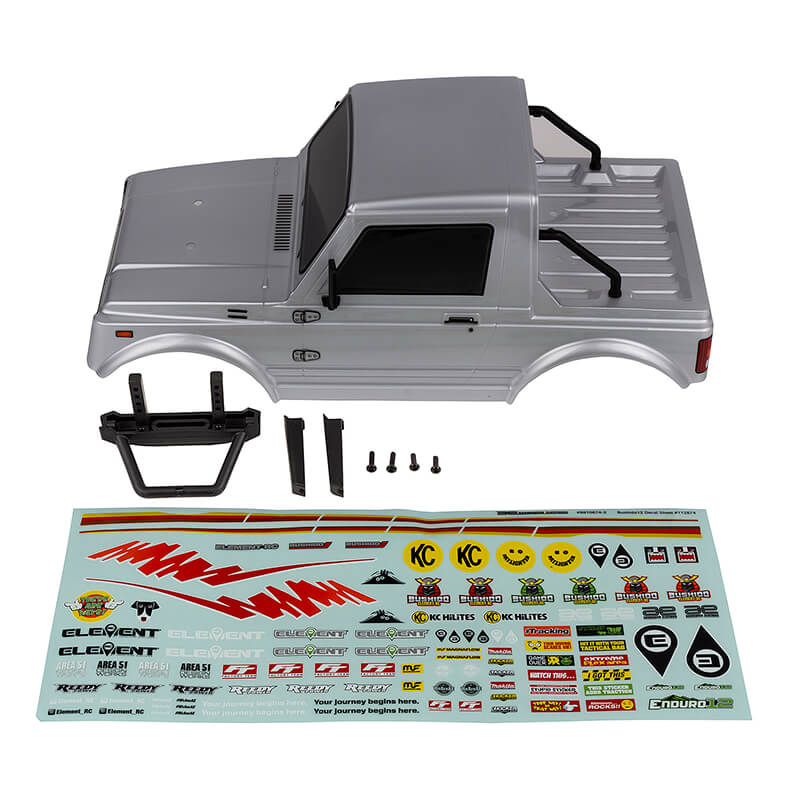 Element RC Enduro12 Bushido Body Set Silver (EL41143)